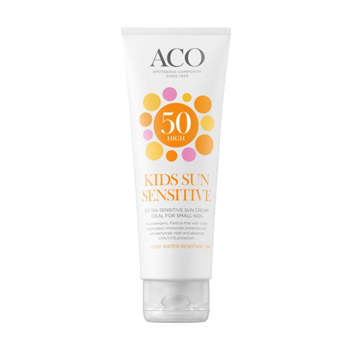 ACO Kids Sun Sensitive Sun Cream Spf 50 125ml