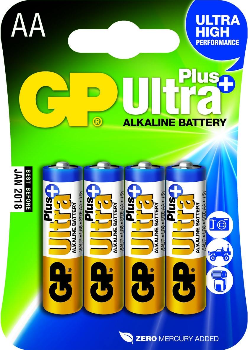 Batteri GP Ultra Plus AA LR6 4/FP