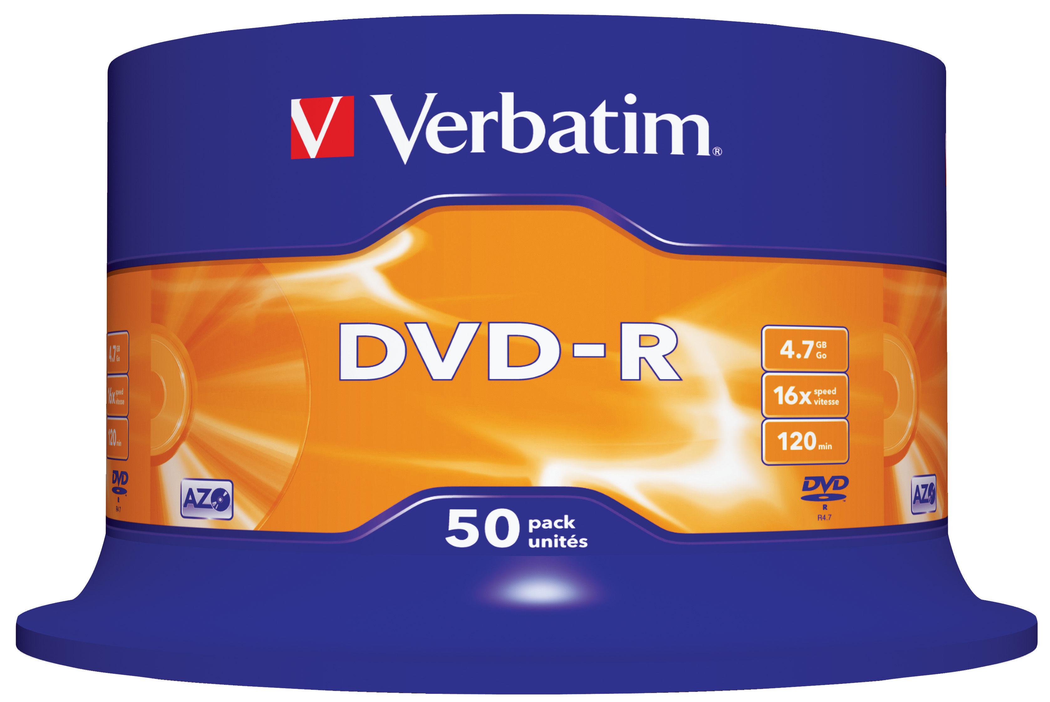 DVD-R Verbatim Cakebox, 4,7Gb, 50/fp
