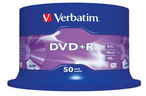 DVD+R Verbatim Cakebox, 4,7Gb, 50/fp