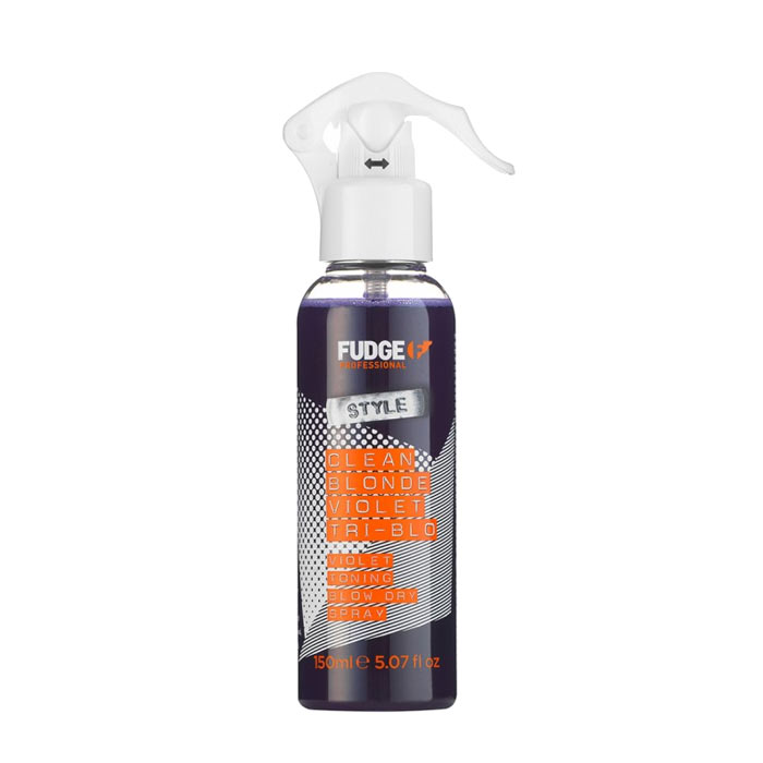 Fudge Clean Blonde Violet Tri Blo Prime Shine Protect Blow Dry Spray 150ml