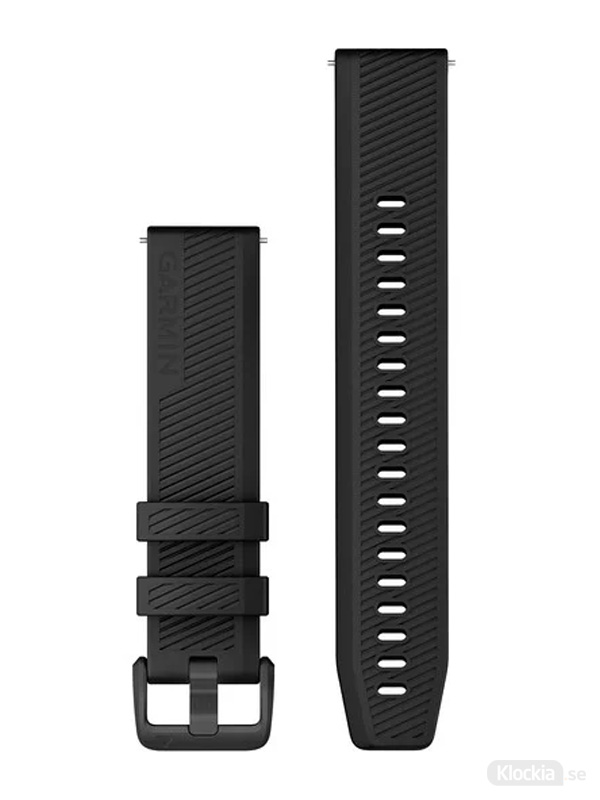 Garmin Armband 20mm med snäppspänne Svart