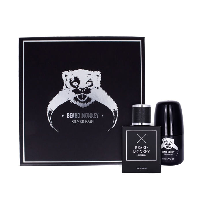 Giftset Beard Monkey Silver Rain