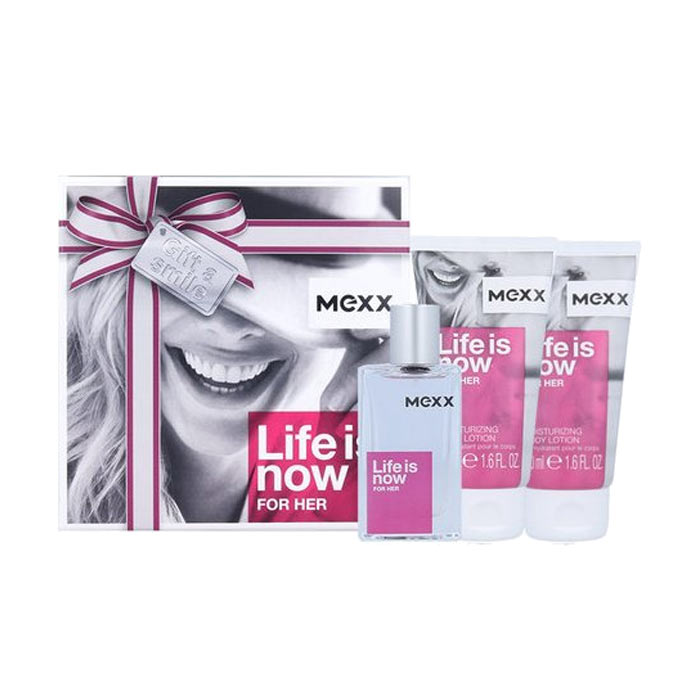 Giftset Mexx Life is Now Edt 30ml + Body Lotion 2x50ml