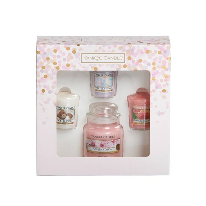 Giftset Yankee Candle 3 Votive & 1 Small Jar