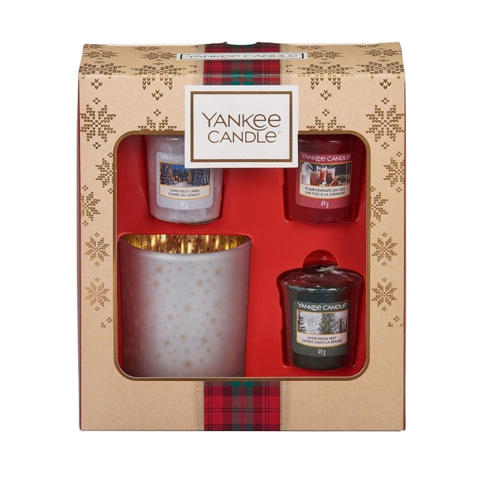 Giftset Yankee Candle 3 Votive and Holder