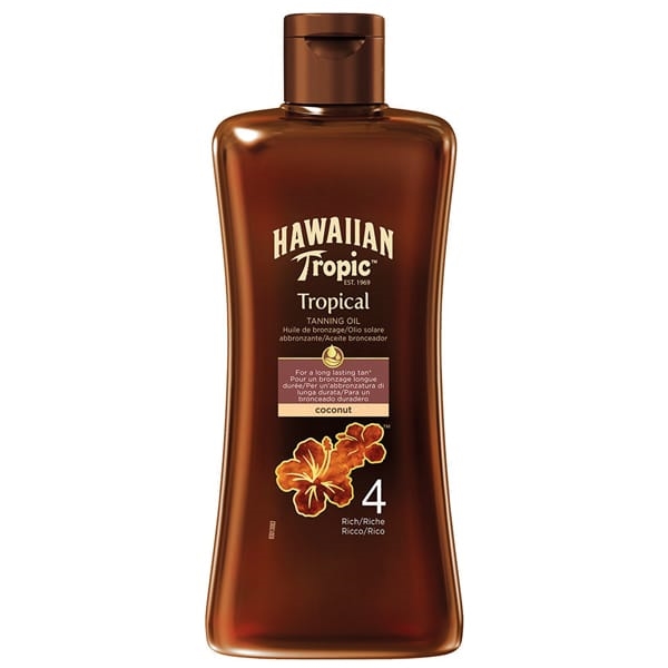Hawaiian Tropic Tanning Oil SPF 4