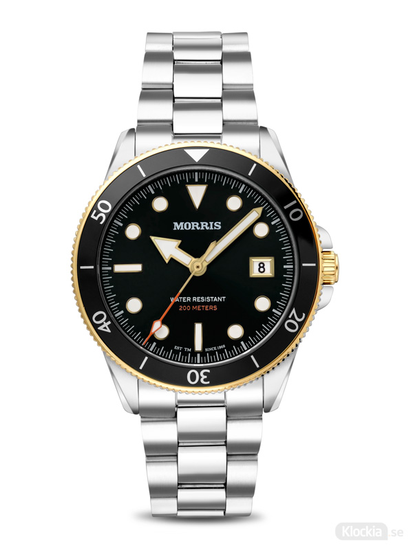 Herrklocka MORRIS St.Ives Diver Black IPG M1442