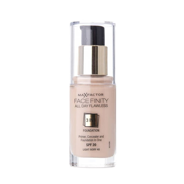 Max Factor Facefinity 3 In 1 Foundation 40 Light Ivory