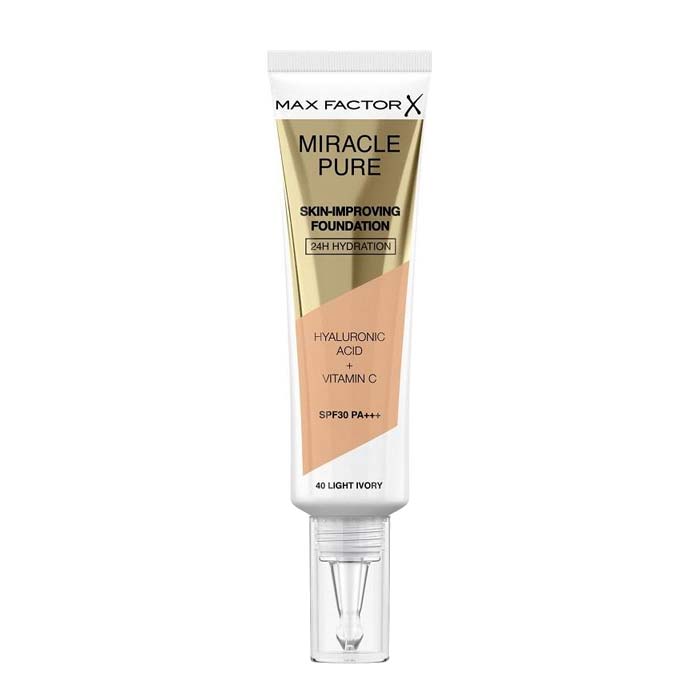 Max Factor Miracle Pure Skin-Improving Foundation 40 Light Ivory 30ml