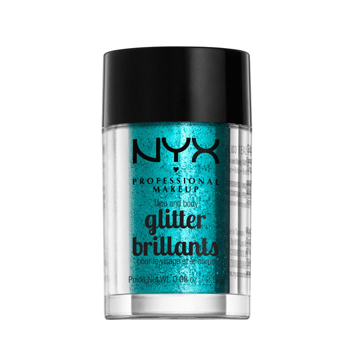 NYX PROF. MAKEUP Face & Body Glitter - Teal 2,5g