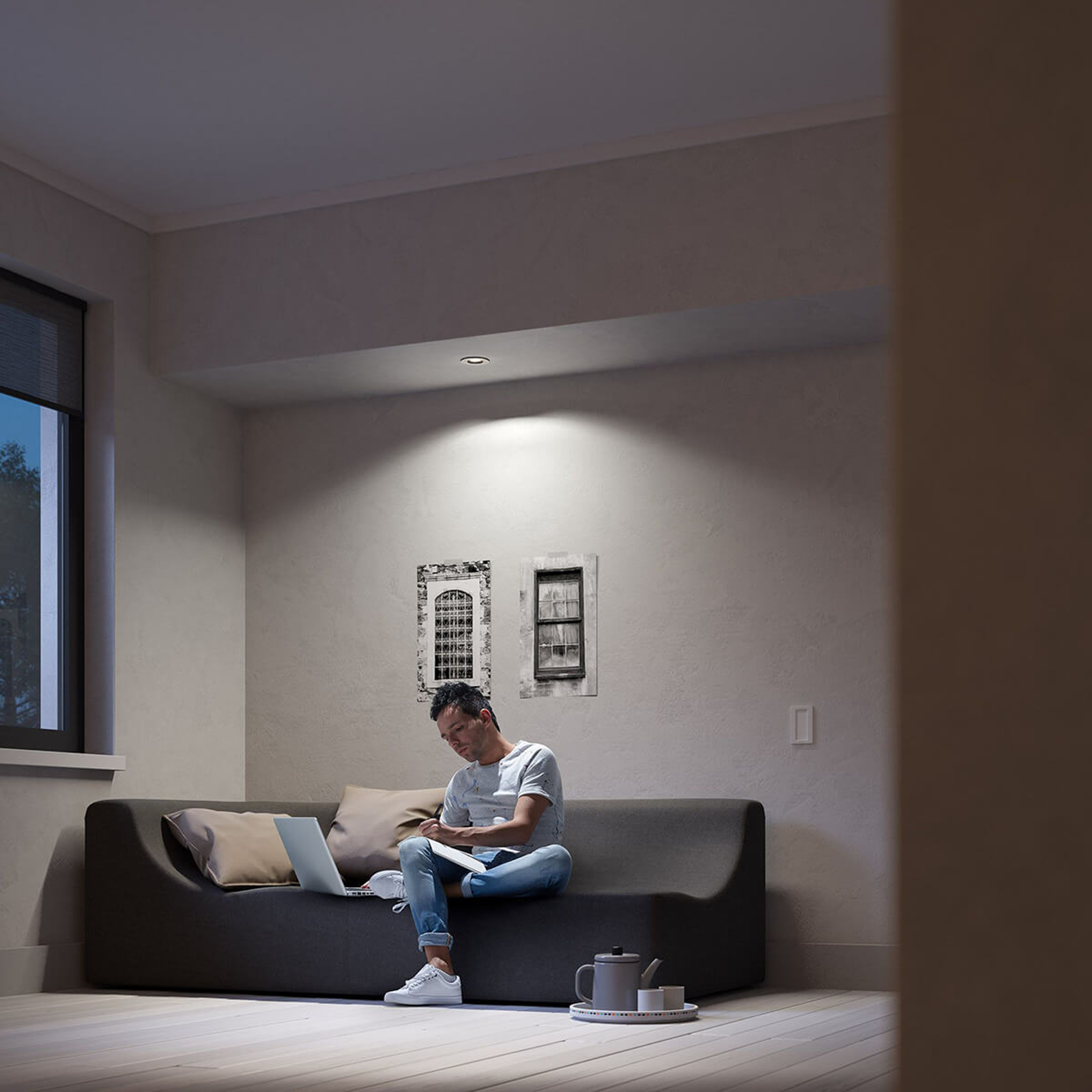 Philips Hue Milliskin LED-spot rund alu