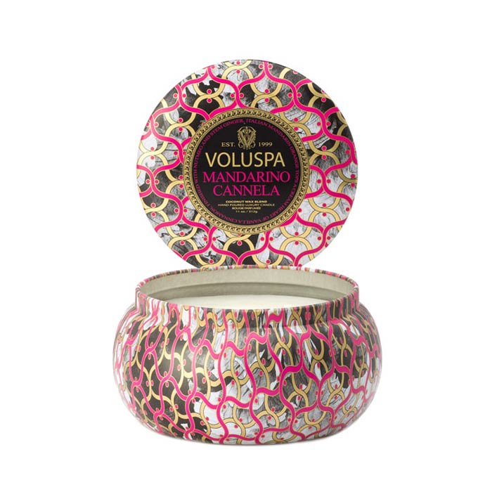 Voluspa 2-Wick Maison Metallo Candle Mandarino Cannela 312g