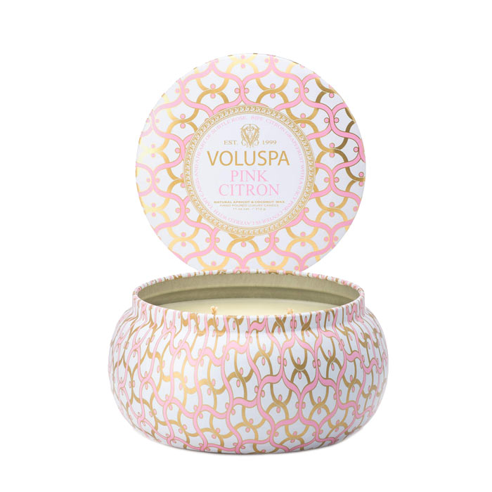 Voluspa 2-Wick Maison Metallo Candle Pink Citron 312g