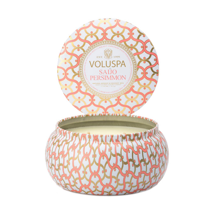 Voluspa 2-Wick Maison Metallo Candle Saijo Persimmon 312g