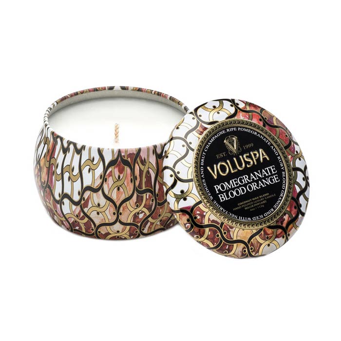 Voluspa Maison Decorative Tin Candle Pomegranate Blood Orange 113g