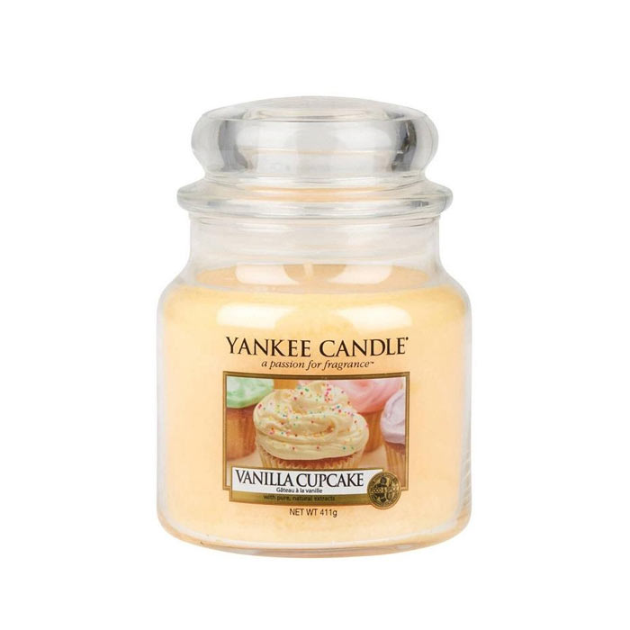 Yankee Candle Classic Medium Jar Vanilla Cupcake 411g