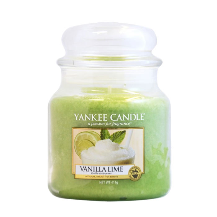 Yankee Candle Classic Medium Jar Vanilla Lime Candle 411g